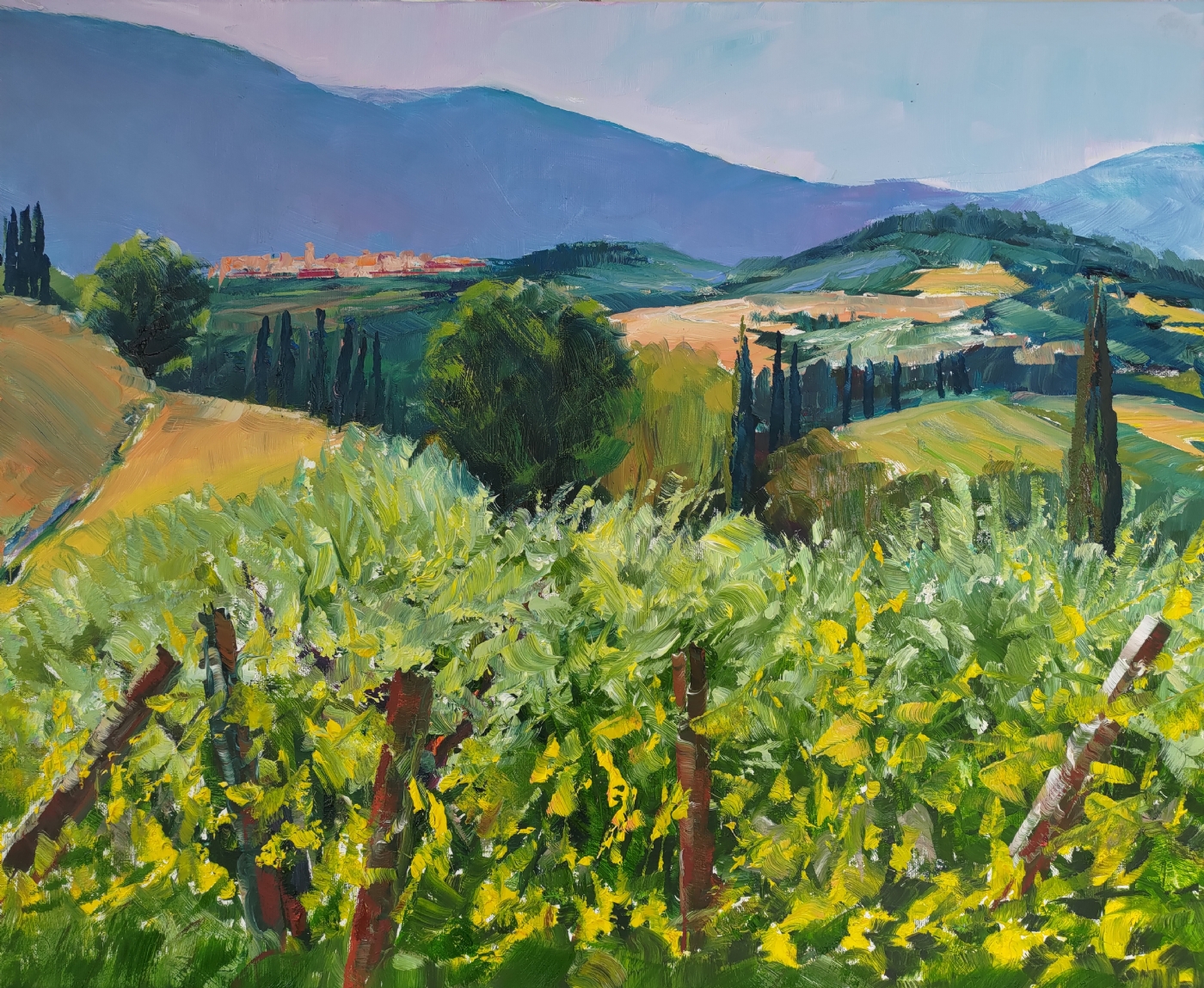 Umbrian vinmark | Maleri