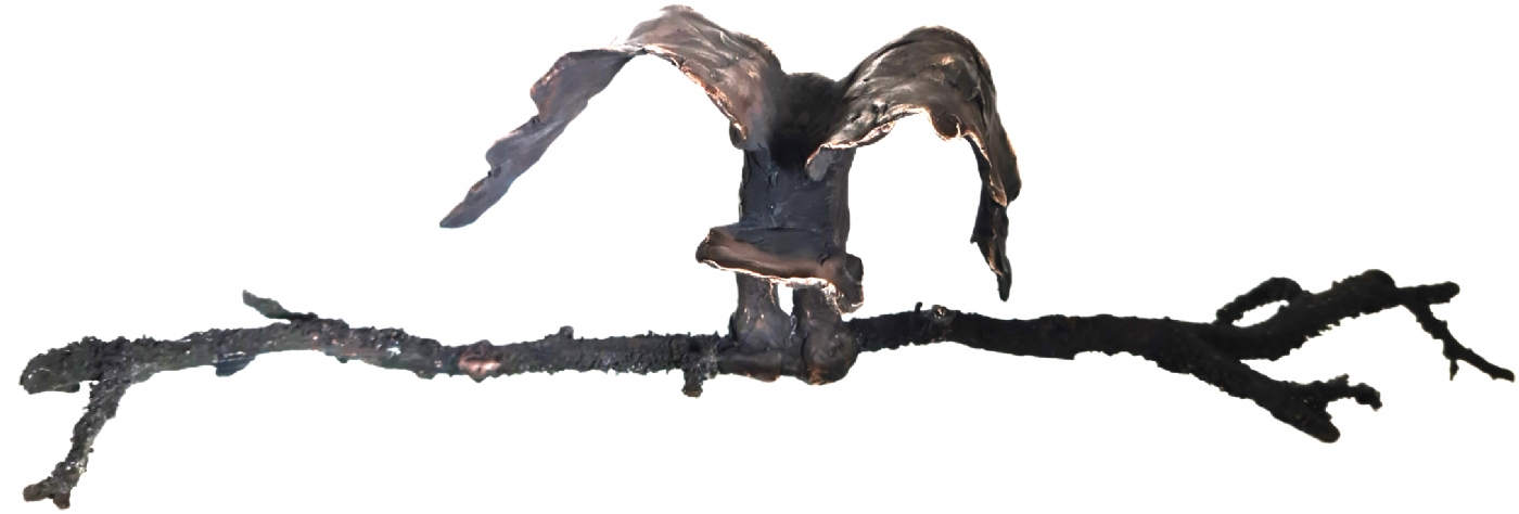 Ørn på gren | Skulptur | Detail 1