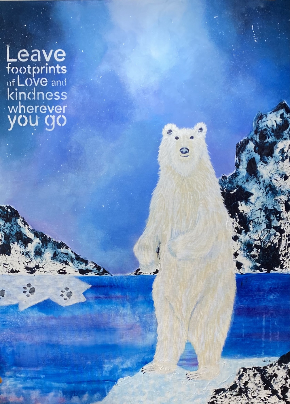 Footprints (male polar bear) | Maleri