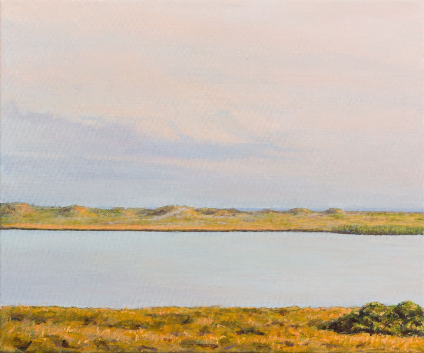 Stokken ved solnedgang - Læsø | Maleri