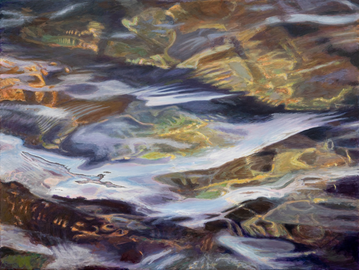 WATERREFLECTIONS IN ØRESUND | Maleri