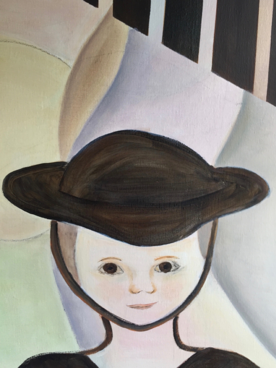 Pigen med hatten | Maleri