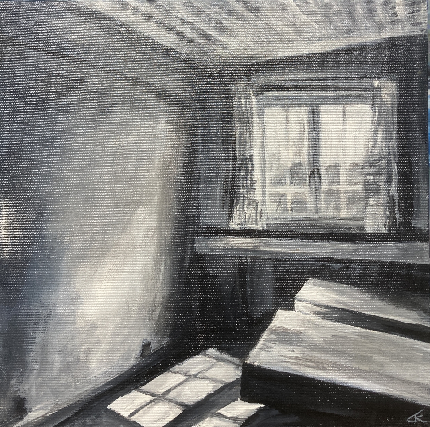 Lys gennem vinduet | Maleri