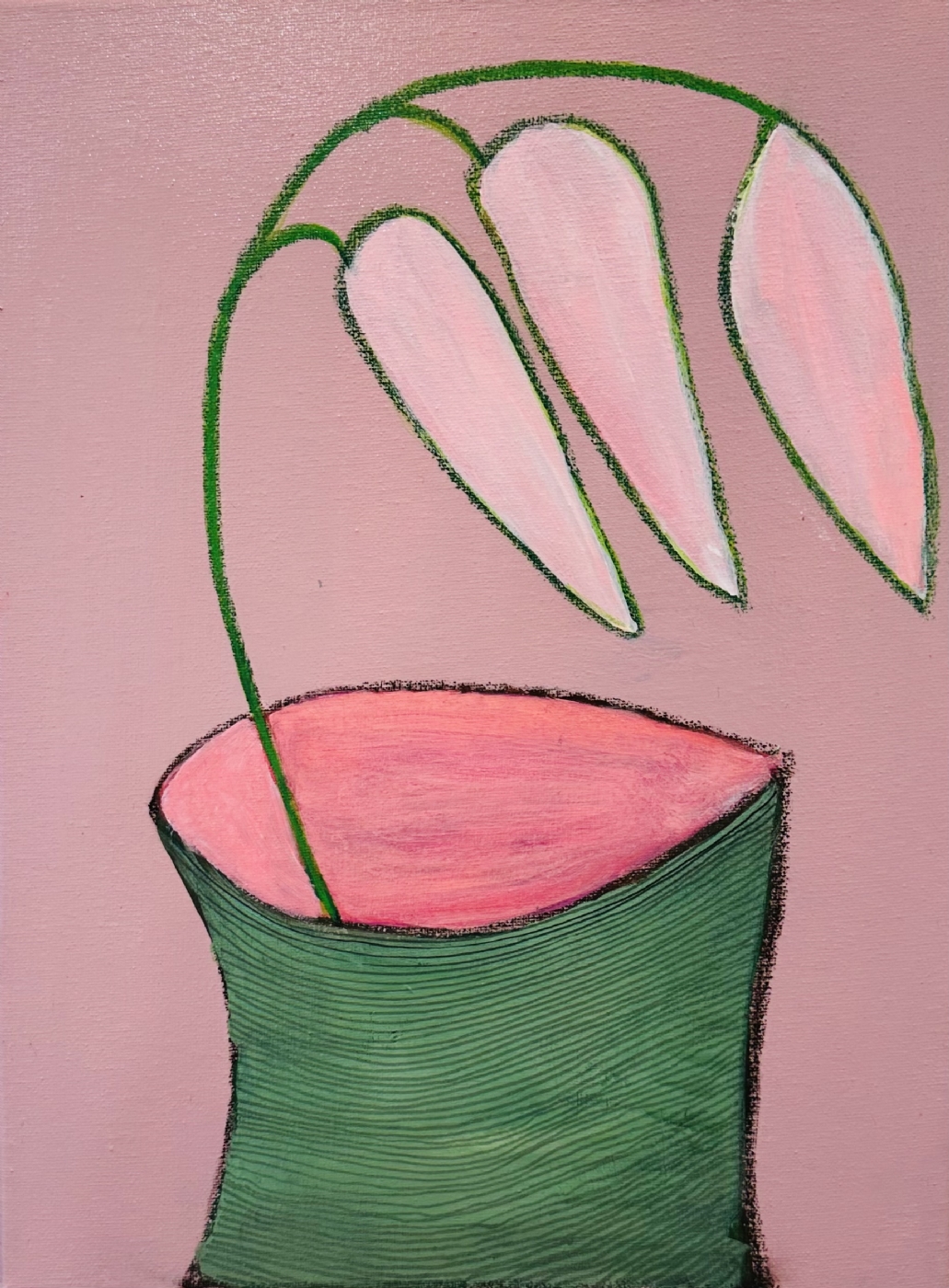 Flower in a vase III | Maleri