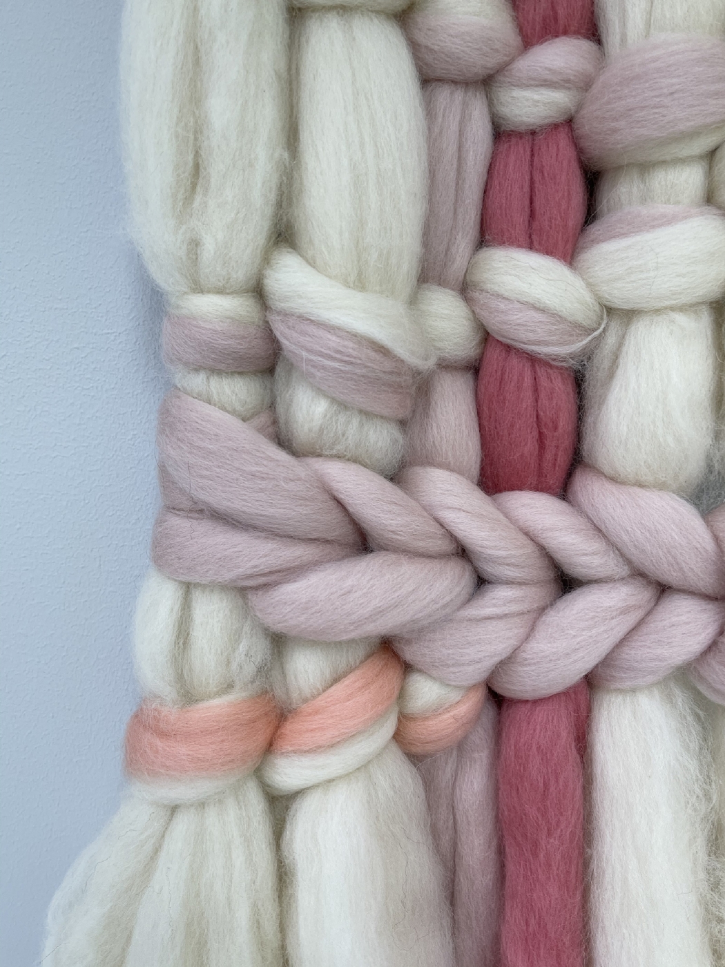 Akustisk vægkunst i uld:  WOOLWALLS - Pink and rosa wool colours.  | Kunst | Detail 1
