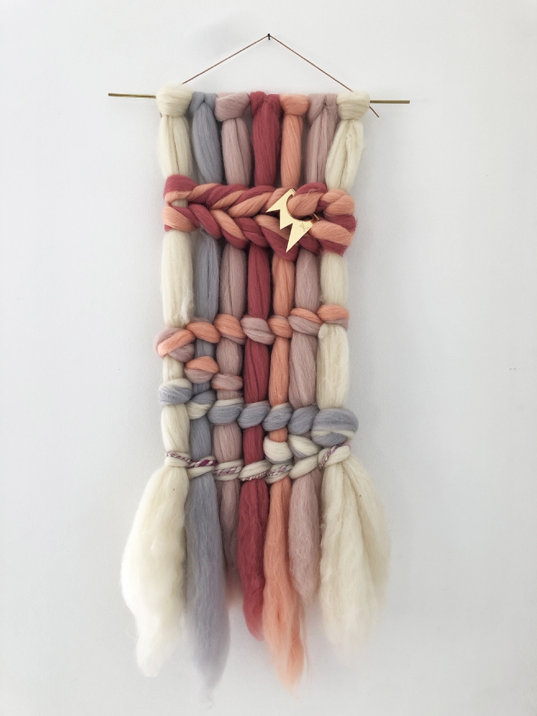 Akustisk vægkunst i uld:  WOOLWALLS - Sommer pastel farvede uld farvede nuancer.  | Kunst