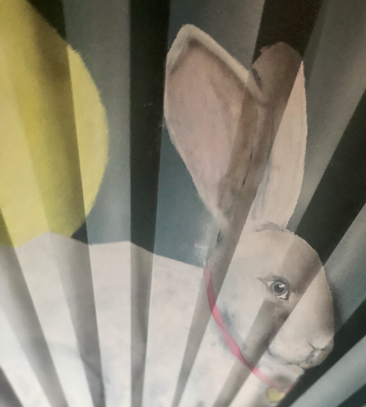 Vifte med magisk kanin | Maleri | Detail 2