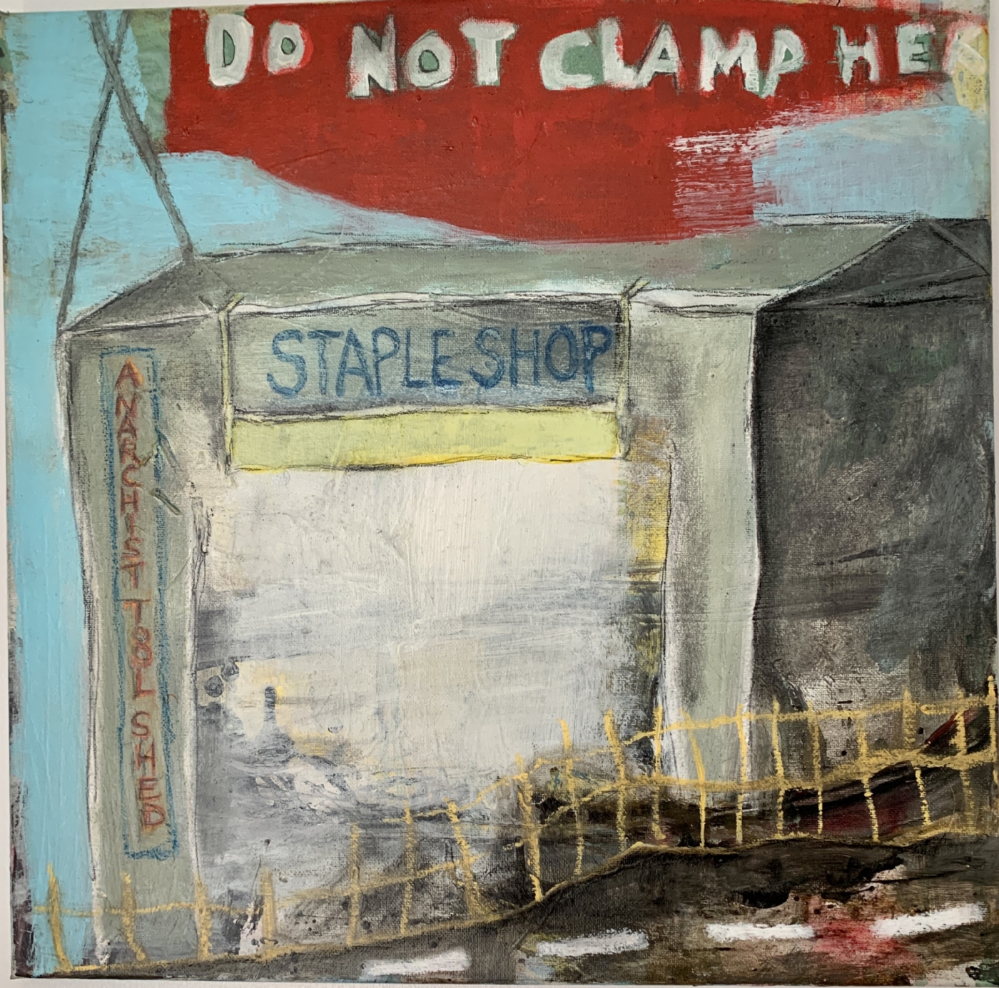 Shed - do not clamp her(e) | Maleri